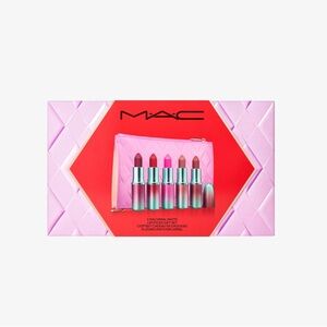 MAC Lipstick Gift Set with Pink Pouch - NWT! Sealed, Beauty Gift Idea